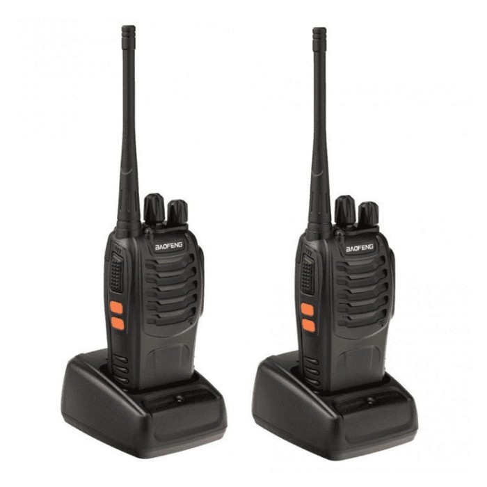 Set doua statii radio emisie receptie portabile Baofeng BF 888S