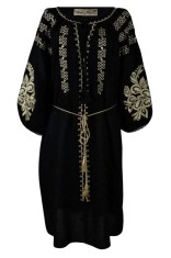 Rochie traditionala R24, negru darth vader , marimea 3XL