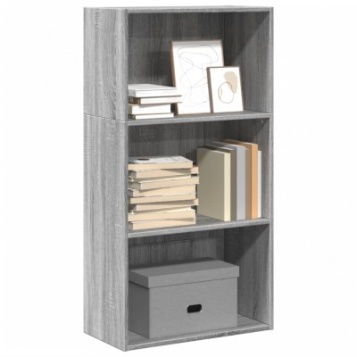 vidaXL Bibliotecă, gri sonoma, 60x30x114 cm, lemn prelucrat 857904 foto