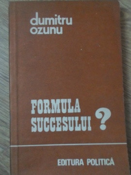 FORMULA SUCCESULUI? ORIENTAREA PROFESIONALA A TINERILOR-DUMITRU OZUNU-256191 foto