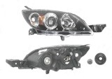 Far Mazda 3 (Bk), 10.2003-07.2009, fata, Dreapta, Hatchback, H7+HB3; electric; negru; fara motoras, DEPO