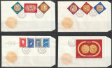 Romania 1961 - #528 &amp; 529 Medalii la J. O. de la Melbourne si Roma FDC 4v MNH