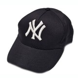 Sapca Unisex New York Yankees Neagra Bumbac Logo Cusut Reglabila