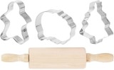 Set forme pentru decupat biscuiti si aluat, 4 piese