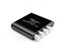 Amplificator 2x50W+100W Bluetooth 5.0 TPA3116D2, 12 - 26V cu carcasa AL. foto