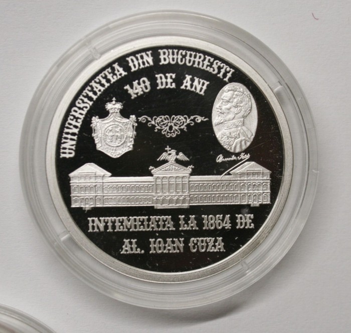 BNR - 500 LEI 2004 . UNIVERSITATEA BUCURESTI . ARGINT .
