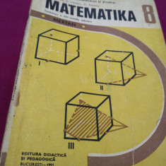 MANUAL MATEMATICA CLASA VIII LIMBA MAGHIARA 1991