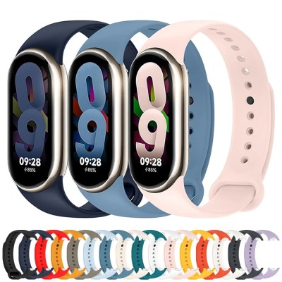 Set 3 culori Curea de silicon bratara fitness Xiaomi Mi Band 8 foto