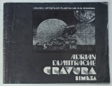ADRIAN DUMITRACHE / GEORGETA BORUZS , GRAVURA , CATALOG DE EXPOZITIE , TIPARIT FATA - VERSO , ,ANII '70