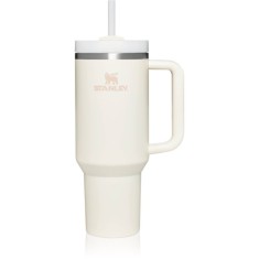 Stanley Quencher H2.O FlowState&trade; Tumbler pahar din oțel inoxidabil cu pai mare Cream Tonal 1180 ml
