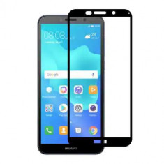 Folie Sticla Tempered Glass Huawei Y5 2018 Full Glue 2.5D Black Fullcover