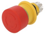 Comutator de Siguranță 16mm 2 NC Roșu
