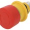 Comutator de Siguranță 16mm 2 NC Roșu