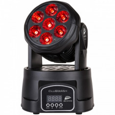 CLUBWASH Moving Head WASH cu 7 LED x 12W RGBWA+UV foto