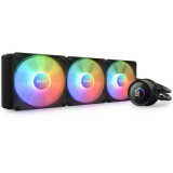 Cooler CPU NZXT Kraken 360 RGB, pompa cu ecran LCD, controller ARGB, negru