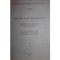 TEXTES POST - BYZANTINIS