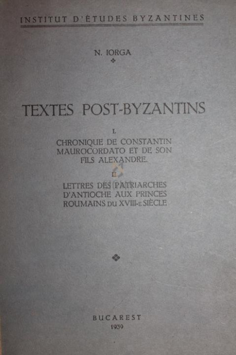 TEXTES POST - BYZANTINIS