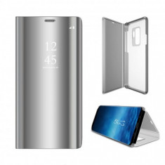 Husa Flip Carte CLEAR VIEW Samsung A715 Galaxy A71 Silver foto