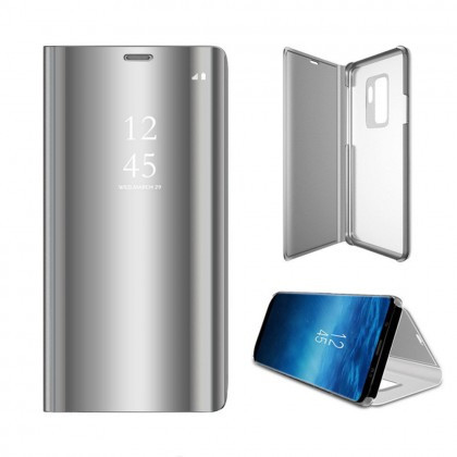 Husa Flip Carte CLEAR VIEW Samsung G988 Galaxy S20 Ultra / S11 Plus Silver
