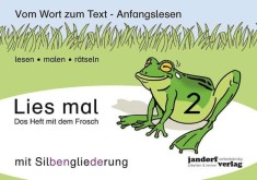 Lies mal 2 (mit Silbengliederung) - Das Heft mit dem Frosch foto