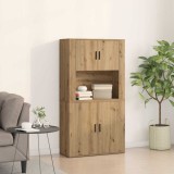 VidaXL Bufet stejar artizanal 80 x 33 x 150 cm Lemn compozit