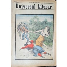 Revista Universul Literar nr.30/1898 pe coperta O rapire cu arcanul