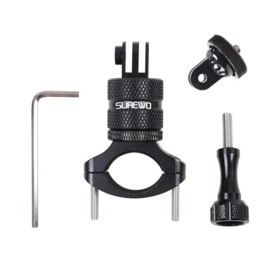 Suport montare camera pe ghidon, Surewo, rotativ, compatibil cu GoPro Hero 13, Insta 360 X4, DJI Action 5 Pro foto