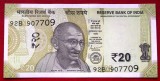 India 20 rupees rupii 2021 serie radar 907709 UNC necirculata **