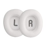 Set 2 Earpads kwmobile pentru JBL Tune 700BT /Tune 750BT/Tune 750BTNC, Piele ecologica, Alb, 59040.02