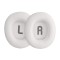 Set 2 Earpads kwmobile pentru JBL Tune 700BT /Tune 750BT/Tune 750BTNC, Piele ecologica, Alb, 59040.02