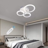 Lustra Led Cercuri 40W 3 brate 3 culori telecomanda 440x150mm SPN DL75L043