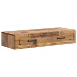 vidaXL Masă laterală montată pe perete Lemn vechi 87,5 x 34,5 x 17 cm 899353