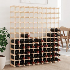 Raft de vin pentru 120 sticle 112,5x23x123,5 cm lemn masiv pin GartenMobel Dekor