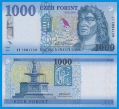 UNGARIA █ bancnota █ 1000 Forint █ 2024 █ P-203e █ UNC █ necirculata