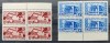 1939 - Expozitia Internationala New York - LP 129 - blocuri de 4 MNH**, Arta, Nestampilat