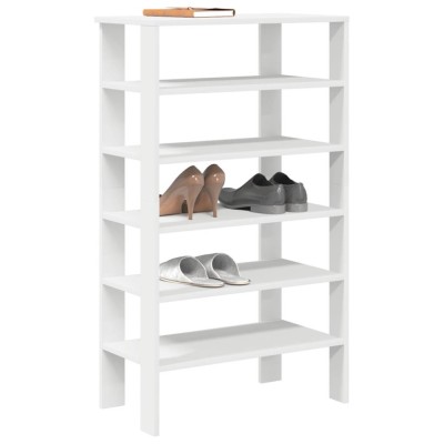 Gossi pantofar, alb, 61x32x105 cm, lemn prelucrat foto