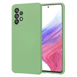 Husa premium din silicon pentru samsung galaxy a53 5g - softflex, microfibra, mint green