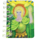 Carnet cu spira Arhanghelul Rafael, 7 x 10 cm, 75 foi veline