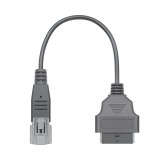 Cablu Adaptor De Diagnosticare Techstar&reg; OBD2 Cu 3 Pini La 16 Pini Pentru Motociclete Yamaha, Negru