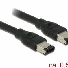 Cablu firewire 6 pini la 6 pini 0.5m, Delock 83273