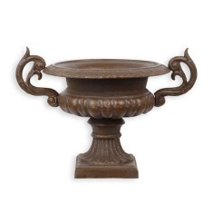 Amfora din fonta antik brown pentru gradina MB-51