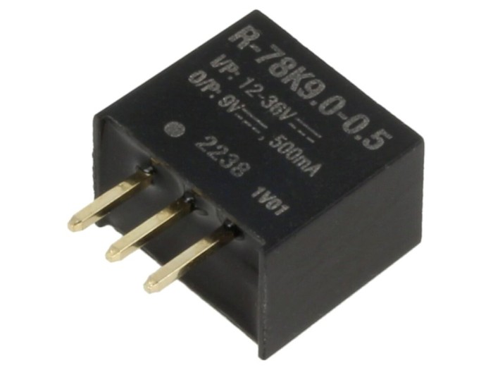 Convertor DC-DC 9V 0,5A SIP3