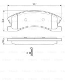 Placute Frana Disc Bosch 0986424823 Jeep Grand Cherokee II Set