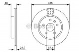 Disc frana SAAB 9-5 (YS3G) (2010 - 2012) BOSCH 0 986 479 514