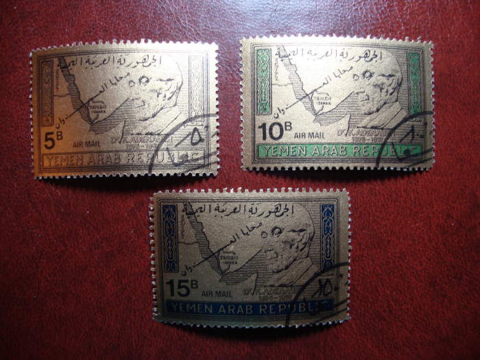 YEMEN 1968 SERIE ADENAUER GOLD