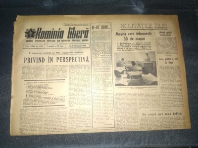 ZIARUL ROMANIA LIBERA 4 FEBRUARIE 1965 foto