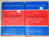 HARRAP &#039;S NEW SHORTER , FRENCH AND ENGLISH DICTIONARY , FRENCH - ENGLISH / ENGLISH - FRENCH , 1974