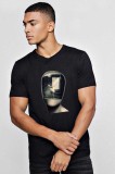 Cumpara ieftin Tricou barbati negru - Dali - Globul - L