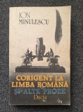 CORIGENT LA LIMBA ROMANA - Minulescu (edit. Dacia)
