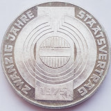 451 Austria 100 Schilling 1975 State Treaty Staatsvertrag km 2924 argint, Europa